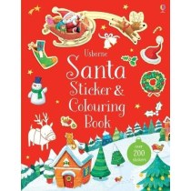Santa Sticker and Colouring Book